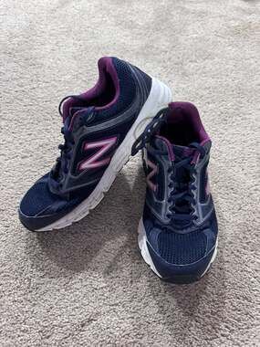 New Balance Tech Ride 470 Running Shoes Sneakers Women's Size 9.5 Navy Dark Blue